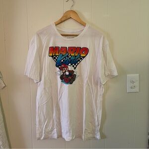 White Mario Kart Graphic T-Shirt XL